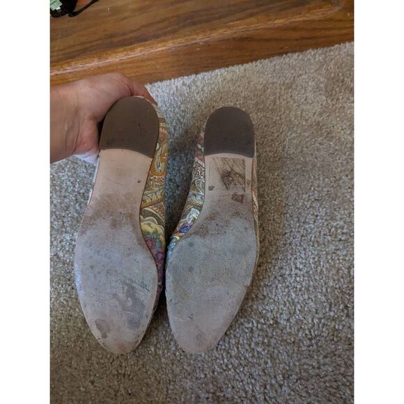 Stuart weitzman paisley pastel flats sz 7 euc - Picture 5 of 6